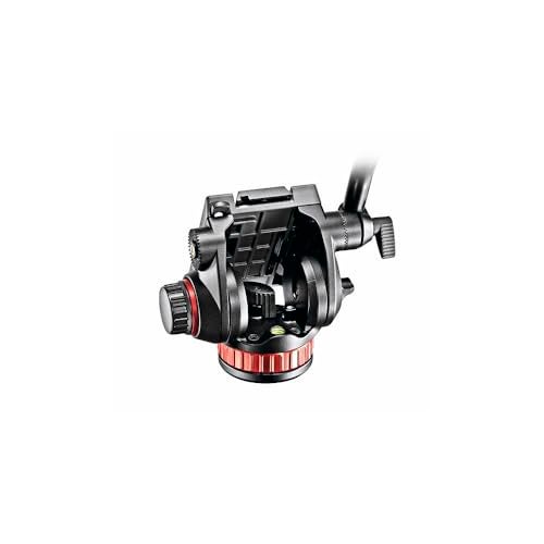 Manfrotto رأس فيديو مانفروتو مع قاعدة مسطحة، رأس فيديو لكاميرات الفيديو المدمجة وكاميرات DSLR، للتصوير، والفيديوغرافيا، وإنشاء المحتوى، والتدوين المرئي، والبث المباشر - Image 2