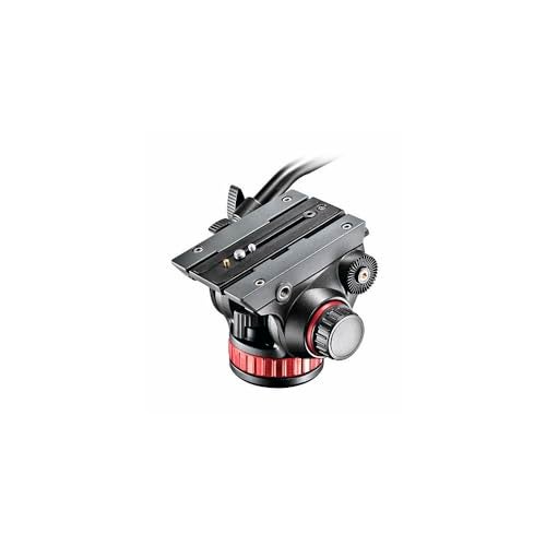 Manfrotto رأس فيديو مانفروتو مع قاعدة مسطحة، رأس فيديو لكاميرات الفيديو المدمجة وكاميرات DSLR، للتصوير، والفيديوغرافيا، وإنشاء المحتوى، والتدوين المرئي، والبث المباشر - Image 3