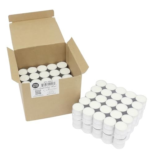 Stonebriar Bulk 50 Pack Unscented Smokeless Long Tea Light Candles with 8 Hour Extended Burn Time, White, 50 Count - Image 4