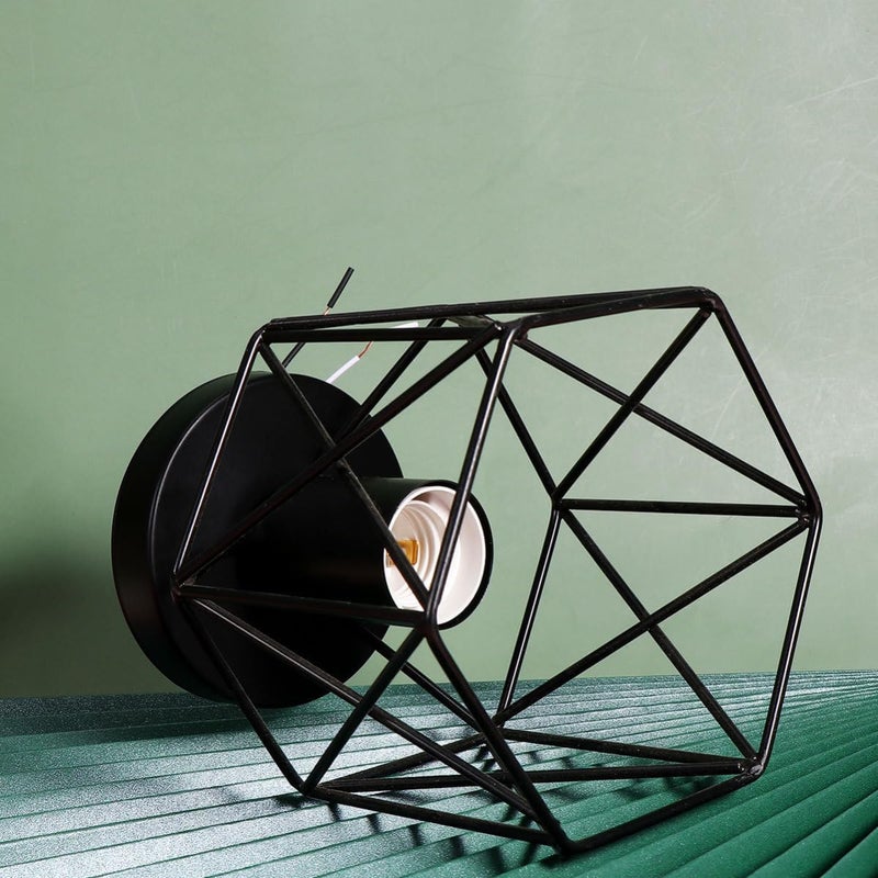 GALPADA Ceiling Lamp Geometrical for Living Room Creative Hallway Bedroom 2pcs Iron Art Ceiling Light Black Flush Mount Close to Light Fixtures - Image 3