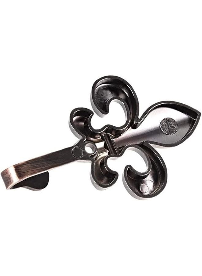 2 Pack Zinc Alloy Wall Mounted Hooks Copper Tone Robe Clothes Hanger - Image 5