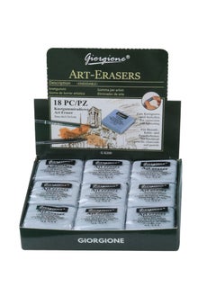 Giorgione Set of 18 erasers grey  - Image 1