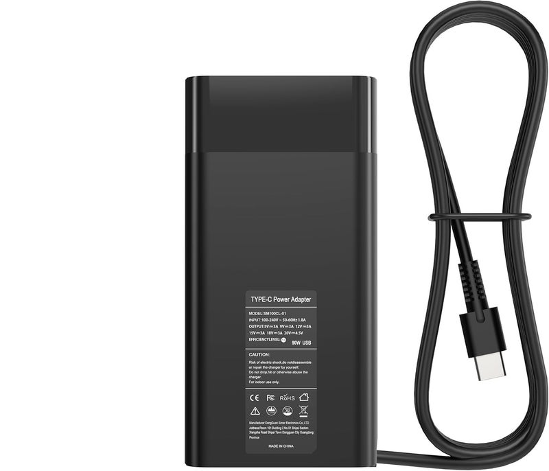 Wistar 90W USB C Laptop Charger Replacement for HP Spectre x360 904144-850 904082-003 ADP-90FE L45440-003 2LN85AA#ABA 2LN85AA 90w USB-c Power Adapter Type C AC Adapter - Image 1