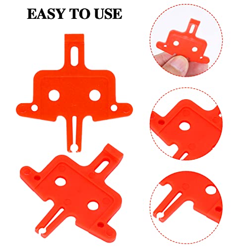 Sliverdew 6PCS Bicycle Brake Pads Spacer Hydraulic Disc Brake Pads Spacer Hydraulic Bike Brake Pad Spreader Cycling Repair Instert Tools for MTB, Road Bike - Image 3