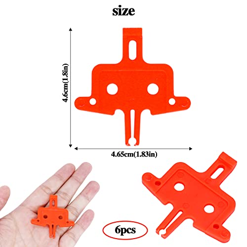 Sliverdew 6PCS Bicycle Brake Pads Spacer Hydraulic Disc Brake Pads Spacer Hydraulic Bike Brake Pad Spreader Cycling Repair Instert Tools for MTB, Road Bike - Image 2