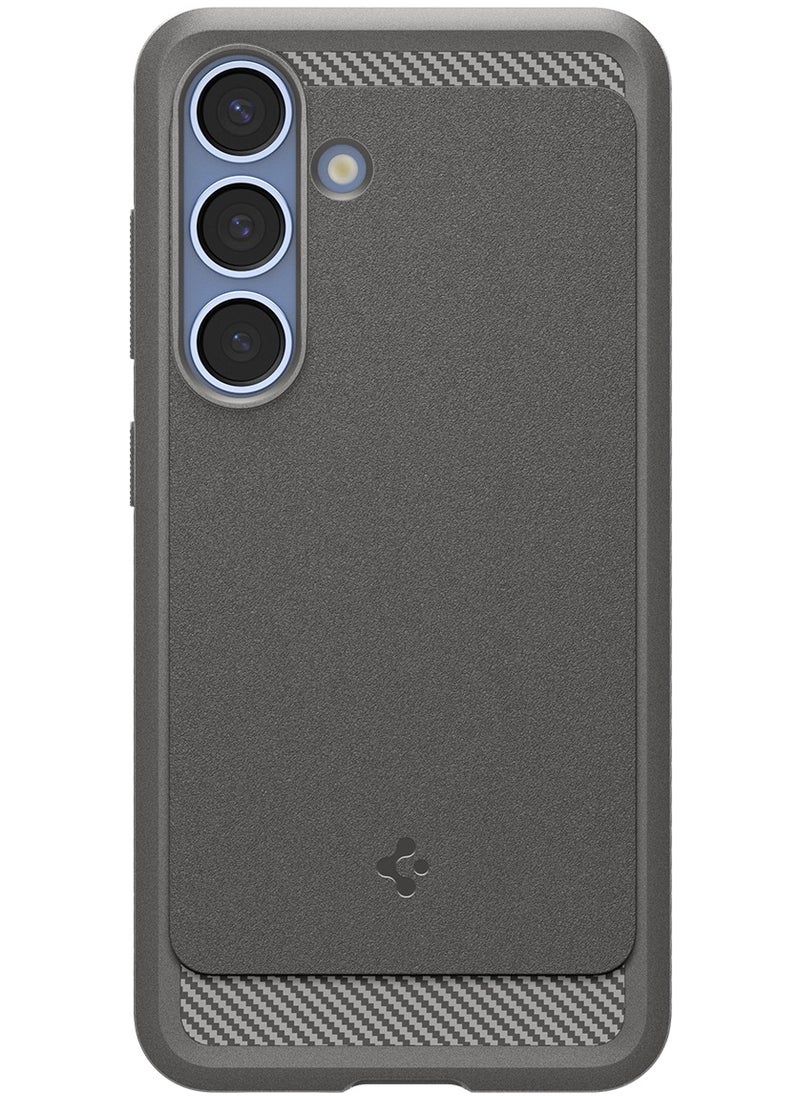 Rugged Armor MagFit Galaxy S25 PLUS Case Cover with MagSafe and Carbon Fiber Textures (2025) - Marble Gray