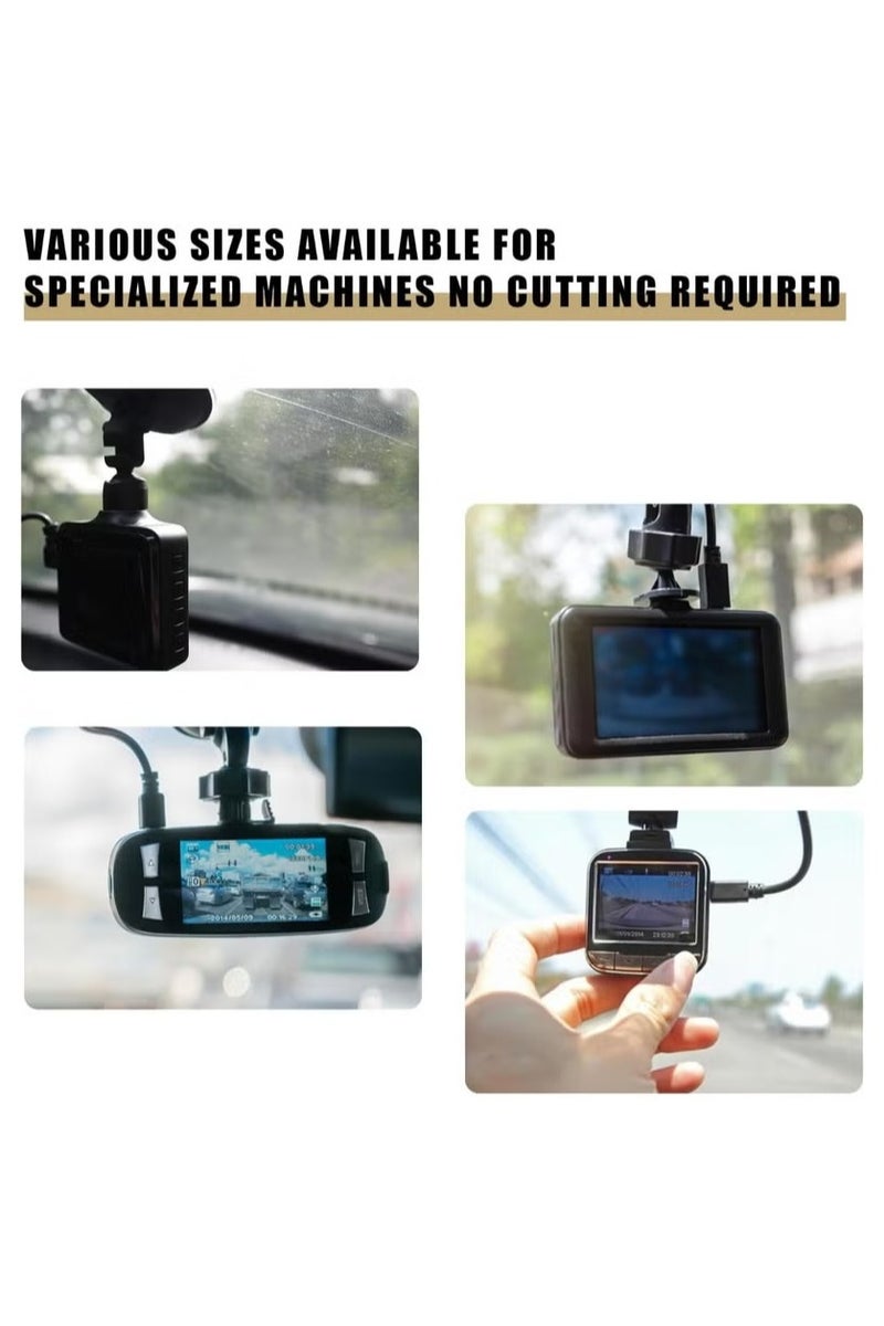 كرونايتي (6 قطع) ملصقات الزجاج الأمامي لمسجل المرور، ملصقات حماية السيارات، غشاء استاتيكي مزدوج الوجه لتثبيت كاميرا السيارة، ملصقات تجليد سيارات، ملصقات صامغات مزدوجة الوجه لحماية زجاج السيارة، ملحقات سياره، اكسسوارات سيارات هيونداي، زينة سيارات داخليه، اكسسوار سيارة داخلية، حماية ابواب السيارة، مستلزمات سيارة - Image 5