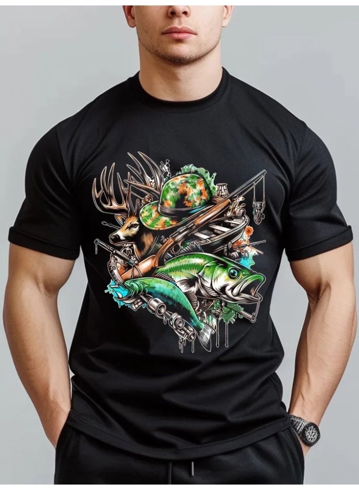 Casual and stylish men’s 100% cotton T-shirt: soft and breathable - Image 1