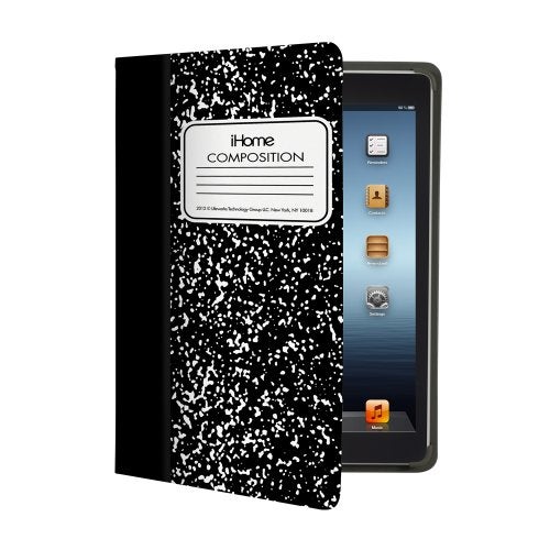 iHome | Composition Notebook - Folio Case for iPad Mini - Black - Image 4