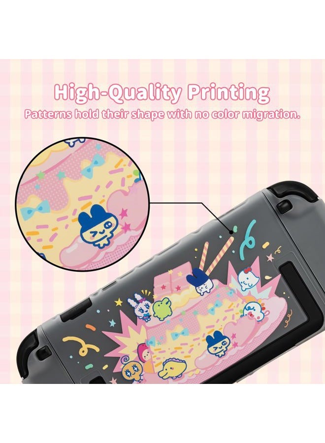 WISHAVEN Protective Case Compatible with Switch 2 (2025), Hard PC Shockproof Anti-Scratch Protective Shell for Switch 2, Separable Protective Cover for Controller - TamaCake - Image 4