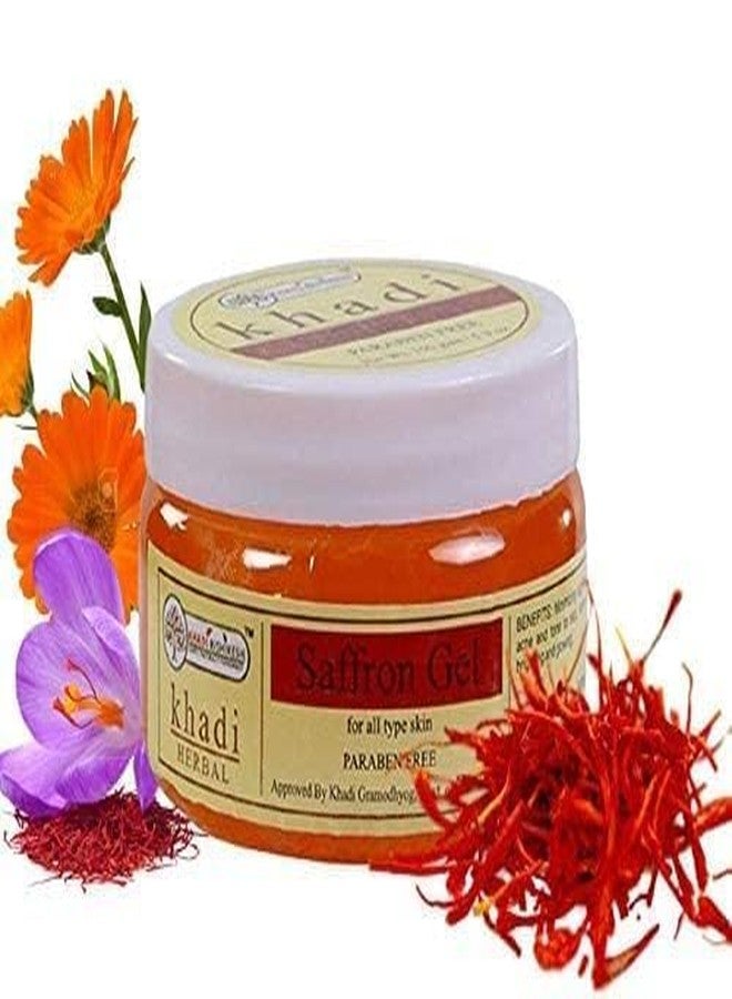 Khadi Rishikesh Pure Saffron Gel For Lightening Whitening Skin Tone, Reduce Pigmentation, Blemishes, Acne, Tan,goodness Honey, Aloe Vera,For, acne treatment,Female & Male-150x2=300 GMS - Image 2