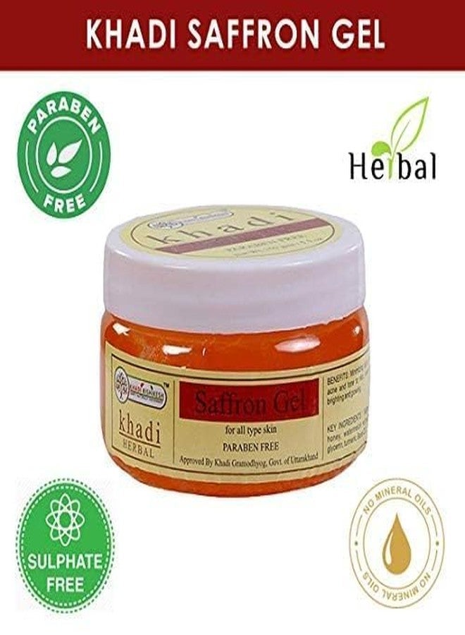 Khadi Rishikesh Pure Saffron Gel For Lightening Whitening Skin Tone, Reduce Pigmentation, Blemishes, Acne, Tan,goodness Honey, Aloe Vera,For, acne treatment,Female & Male-150x2=300 GMS - Image 3