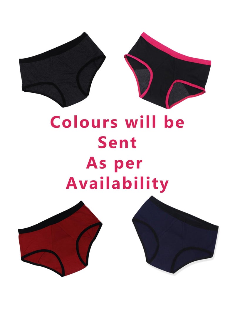 DChica Essentials Women Period Panties, Super Absorbent Menstrual Underwear, Reusable Leakproof Cotton Rash Free Briefs, Anti-Microbial Lining, Light to Medium Flow, Easy to Wash, No Pad Required_1Pc - Image 3