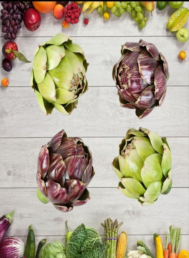 WESAPPINC 3Pcs Large Green Faux Artichokes Decor Artificial Vegetable and Fake Fruit Realistic Artichoke Bowl Filler for Home Kitchen Centerpiece Table Party Decorations (3Pack Green) - Image 3