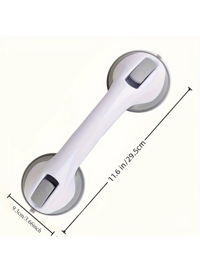 Gray Non-Slip Suction Safety Grab Bar for Bath and Shower Durable Plastic Balance Aid - Image 2