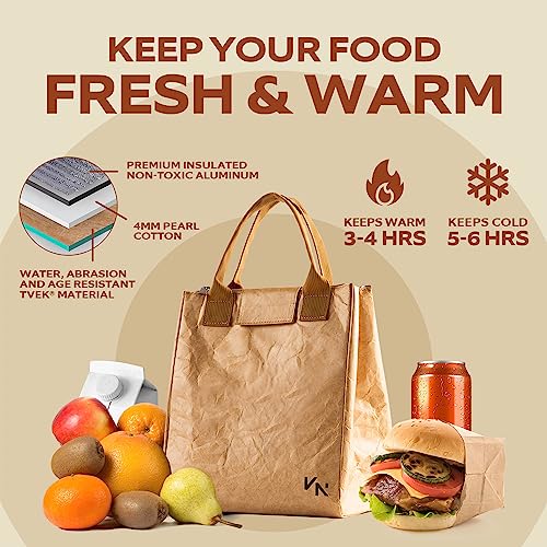 VonNova Women’s Insulated Lunch Bag with Premium 4mm Cooler Insulation, Cute Large 7L Lunch Tote for Office, Durable Small Lunch Box for Women, Stylish Lunchbox for Adults, Teens, Nurses, Teachers - Image 5