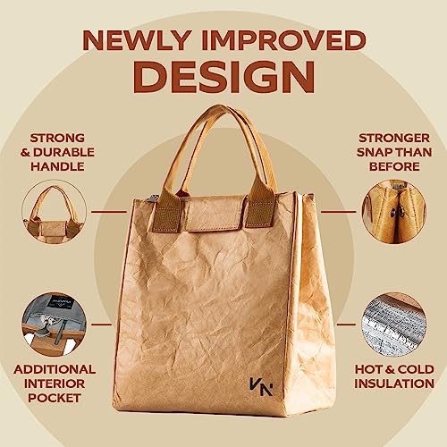 VonNova Women’s Insulated Lunch Bag with Premium 4mm Cooler Insulation, Cute Large 7L Lunch Tote for Office, Durable Small Lunch Box for Women, Stylish Lunchbox for Adults, Teens, Nurses, Teachers - Image 3