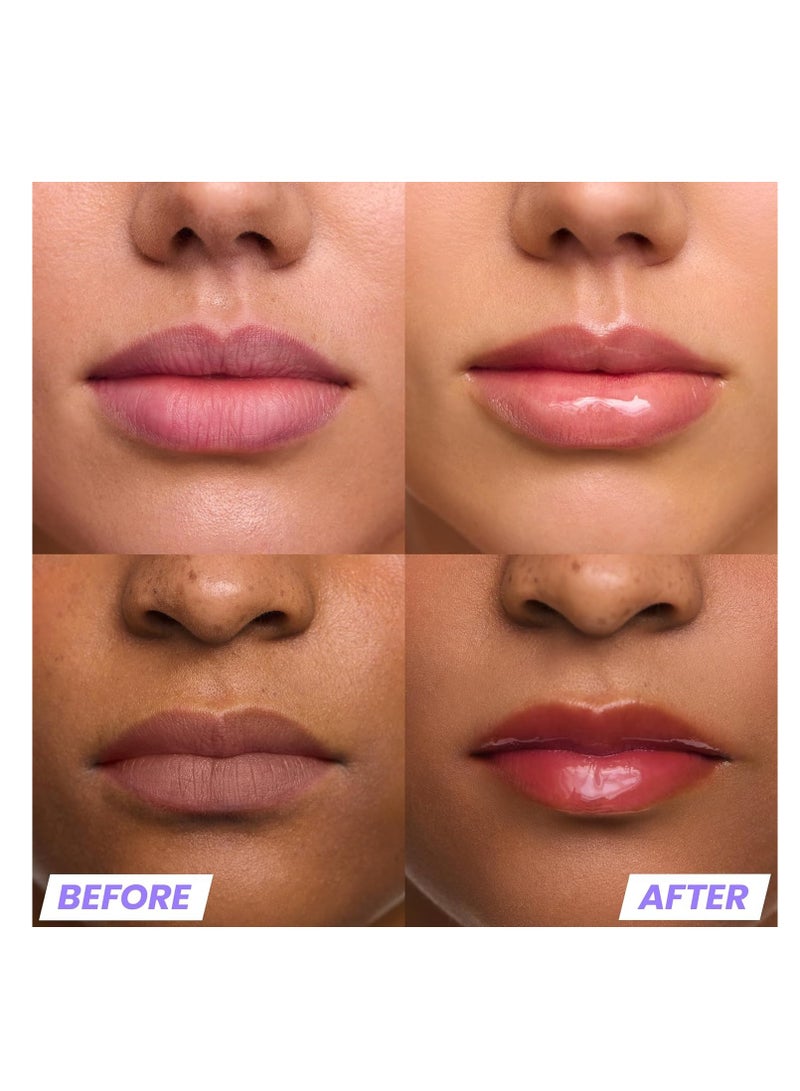 Wonderskin Wonderskin WONDER BLADING Top Gloss - Clear Lip Gloss, High Shine Finish, Hydrating Lip Gloss, Lip Makeup (Clear Shine)  - Image 5