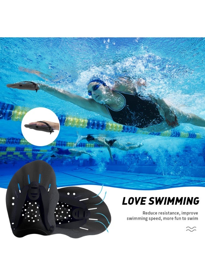 Swimming Paddles for Hands, Swimming Training Hand Paddles with Adjustable Straps, Swim Paddles for Adult Children Unisex Professional Swimming Accessories - 1 Pair - Image 5