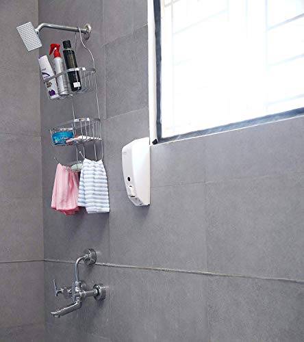 VishAl smart MAll Stainless Steel Multipurpose Bathroom Shelf/Kitchen Shelf/Holder/Bathroom Accessories for Home - Regular, Shower, Silver - Image 3