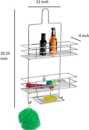 VishAl smart MAll Stainless Steel Multipurpose Bathroom Shelf/Kitchen Shelf/Holder/Bathroom Accessories for Home - Regular, Shower, Silver - Image 2