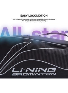 Li-Ning All Star Single Zip Polyester Badminton Kit Bag | Size : Large | Dedicated Compartments | Unisex - Men, Boys, Girls, Women  - Image 5