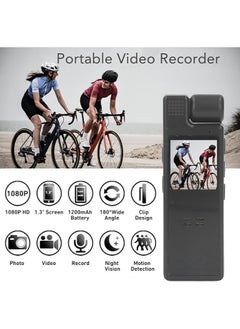 Generic Mini Body Camera Hidden Body Camera Body Worn Camera with Upgraded Clip, Portable Camcorder, Police Camera 1080P Video Camera with 1.3 Color Screen  - Image 2