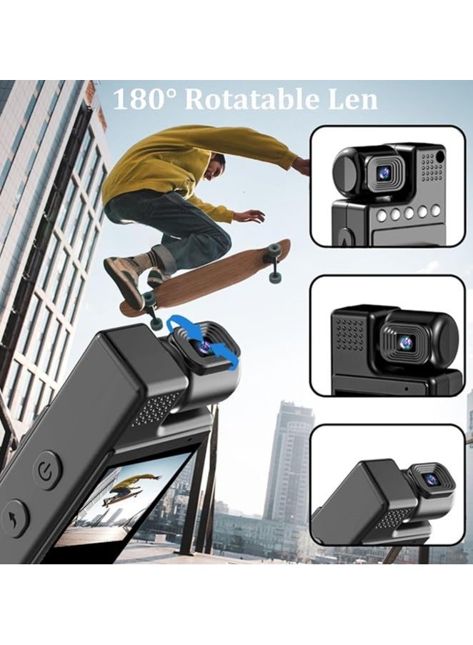 Mini Body Camera Hidden Body Camera Body Worn Camera with Upgraded Clip, Portable Camcorder, Police Camera 1080P Video Camera with 1.3 Color Screen - Image 4