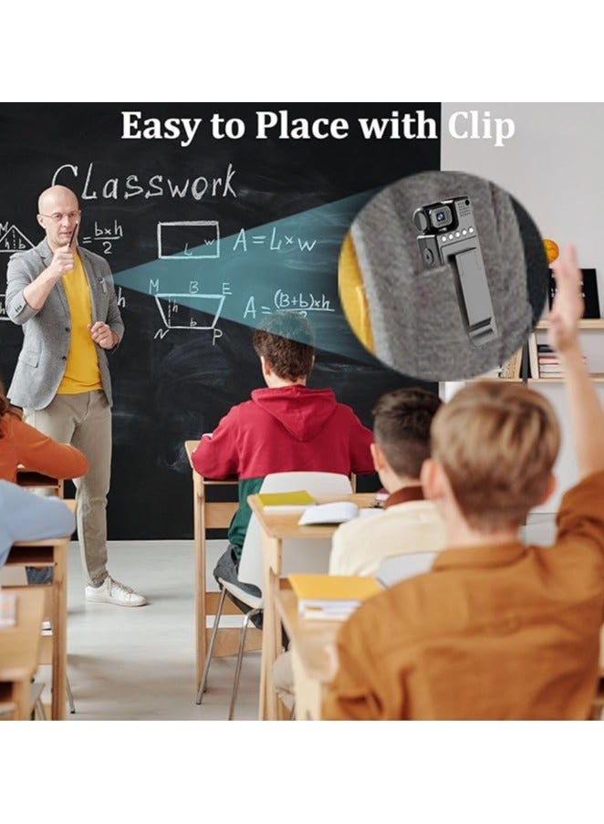 Mini Body Camera Hidden Body Camera Body Worn Camera with Upgraded Clip, Portable Camcorder, Police Camera 1080P Video Camera with 1.3 Color Screen - Image 5