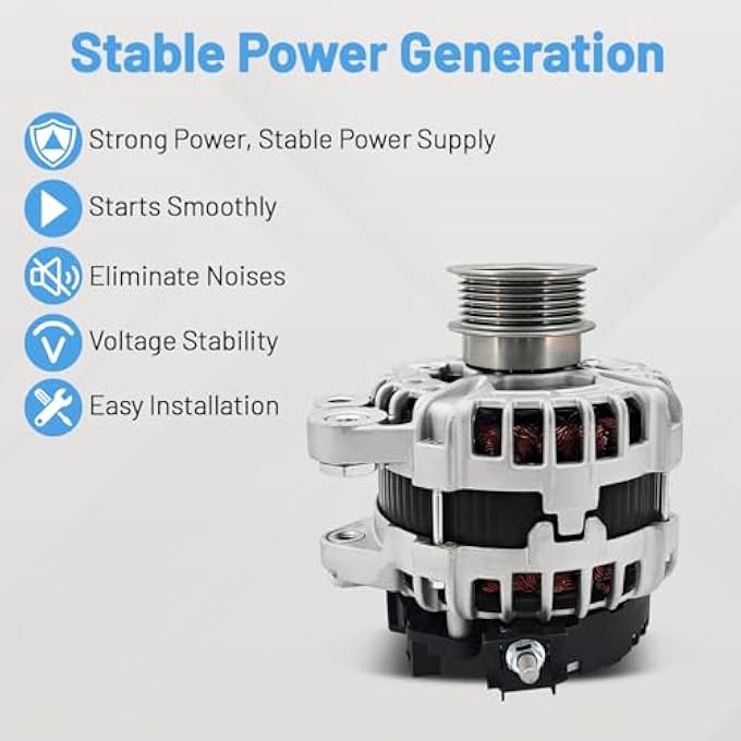 HonHuCo 30644945 Alternator 215A 12V Fits for Volvo 2.0L S90 2017-2019, XC90 2016-2022 0125812075 - Image 4