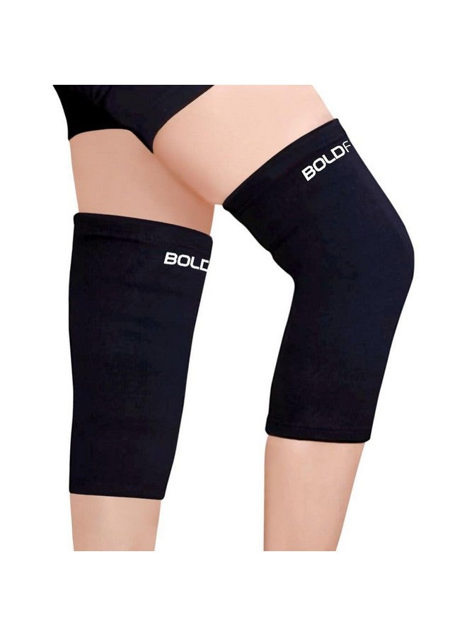 Boldfit Knee Caps For Women & Men Knee Support For Men Gym Knee Cap For Men Knee Pain Relief Products Knee Support For Women Knee Brace For Knee Pain Knee Pad Knee Guard Knee Band - L - Image 1
