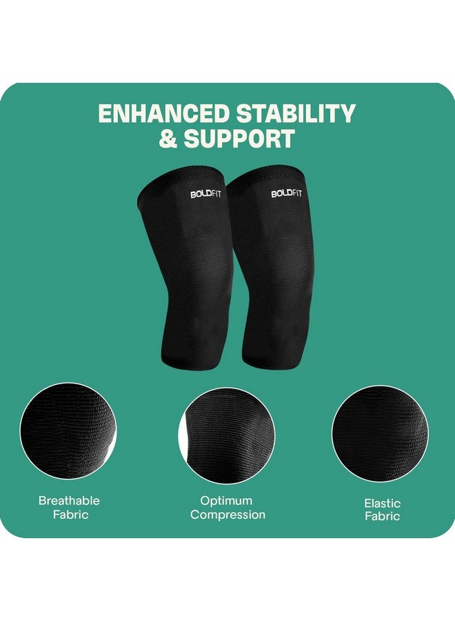 Boldfit Knee Caps For Women & Men Knee Support For Men Gym Knee Cap For Men Knee Pain Relief Products Knee Support For Women Knee Brace For Knee Pain Knee Pad Knee Guard Knee Band - L - Image 4