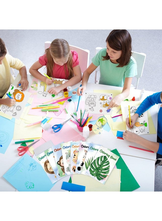 Jutom 24 Pcs Coloring Book Bulk Relaxing Illustrations Themed Coloring Book For Kids Holiday Coloring Book Party Favors Gifts Diy Art Drawing Home School Classroom Activity Book (Jungle Animal) - Image 5