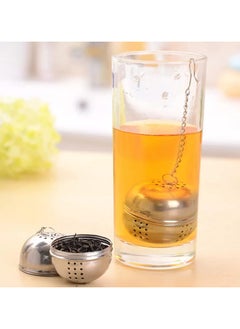 THE PACK Tea Infuser Ball Tea Infuser Mesh Filter Silver Stainless Steel Ball teakettles Strainer Tea filter Locking Hot Home Kitchen Tools (4.5cm)  - Image 1
