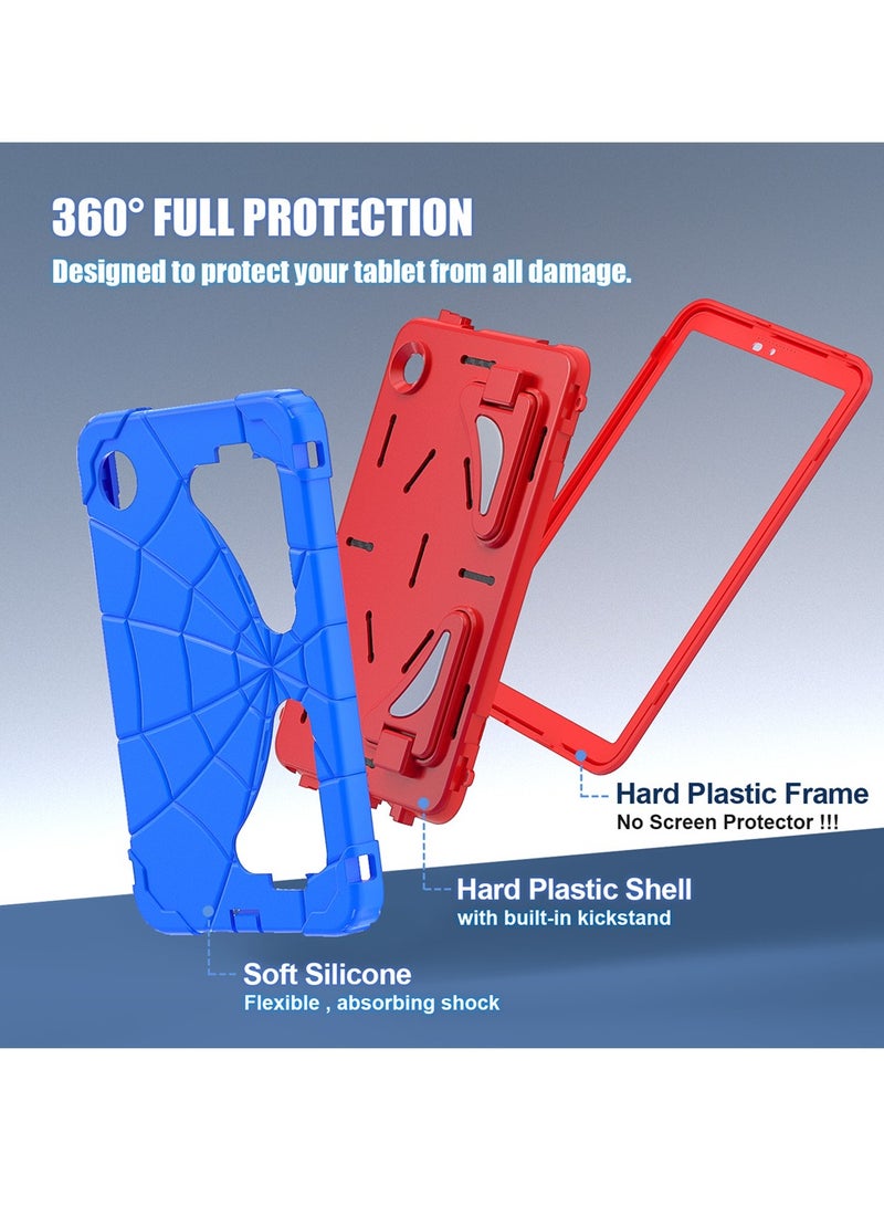 غطاء حامي لسامسونج جالاكسي تاب A11 2025/A9 2023 (SM-X110/X115/X117) 8.7 بوصة، مزود بحزام كتف وقاعدة قابلة للطي مضاد للصدمات للأطفال - Image 5