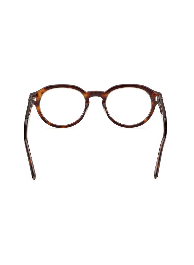 GUESS Men's Round Shape Eyeglass Frames - GU5008305250 - Lens Size: 50 Mm - Dark Havana - Image 4