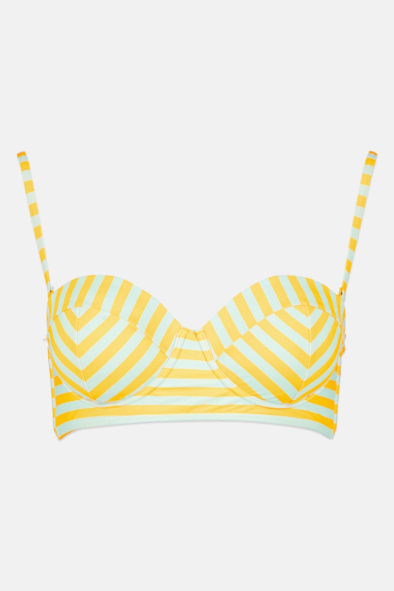 RIP CURL Women Stripe Padded Bikinit Top, Multicolor - Image 2