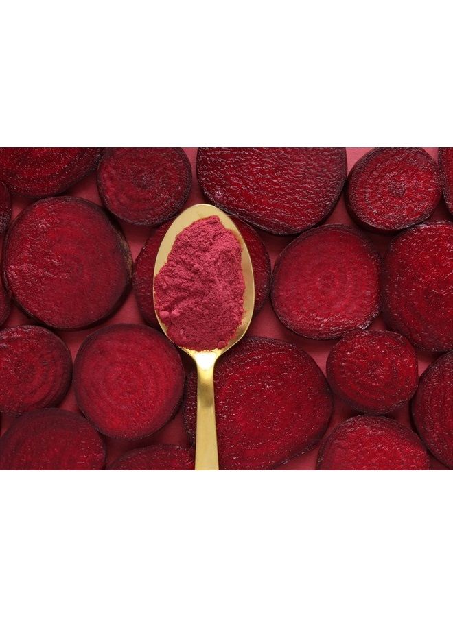 PURE ORIGINAL INGREDIENTS مسحوق جذر الشمندر الأصلي النقي (1 رطل) للسموذي، لون غني، غير معدل وراثيًا، حمض الفوليك - Image 3