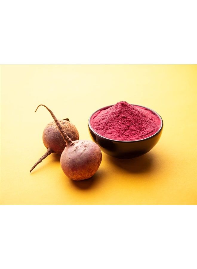 PURE ORIGINAL INGREDIENTS مسحوق جذر الشمندر الأصلي النقي (1 رطل) للسموذي، لون غني، غير معدل وراثيًا، حمض الفوليك - Image 5