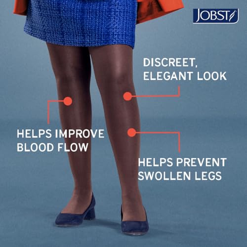 JOBST UltraSheer Waist-High Compression Stockings for Women - Closed Toe - Medical Compression 15-20 mmHg - For Varicose and Spider Veins - Helps Prevent Swelling - Honey, Medium - Image 5