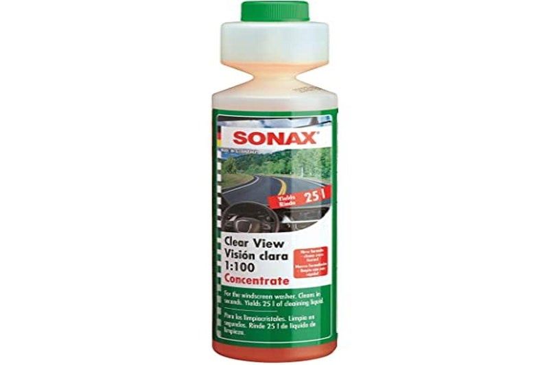 SONAX Clear View Windshield Washing Fluid 250ml | Windscreen Cleaning Liquid | Car Glass Cleansing Shampoo | Remove Tough Dirt, Insects, Oil & Grime - Image 1