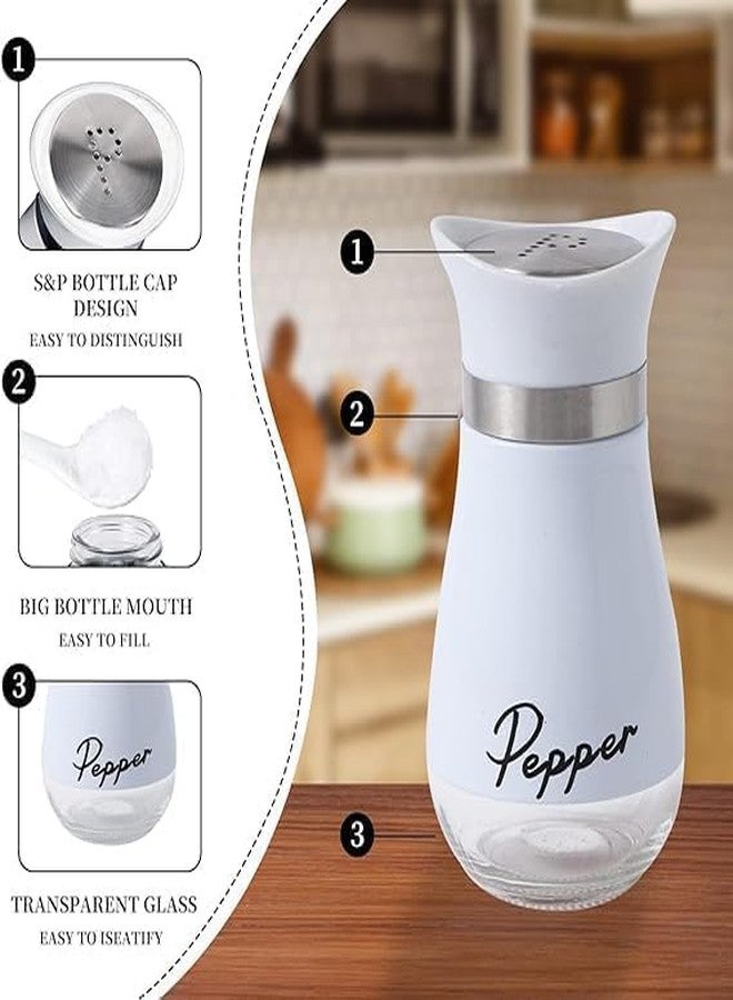 Stavae Salt & Pepper Shakers Set, Refillable Stainless Steel Salt Pepper Container Spice Shakers Bottle for Home Kitchen, Restaurant, Picnic - Image 3