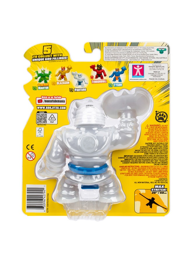 GOO JIT ZU Pantaro Smash Striker , Armored Ninja with Stretchy Goo-Fill , 5 Inches , Ages 4+ , Heroes of Goo Jit Zu  - Image 2