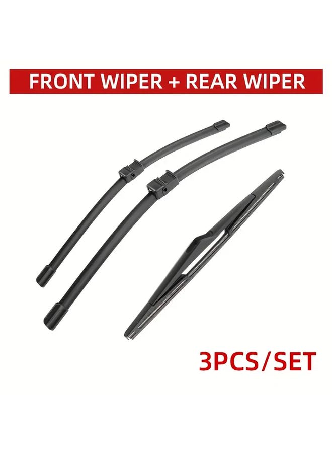 Front Rear Wiper Blades Set Compatible With Mercedes Benz GLK X204 2008 2014 - Image 2