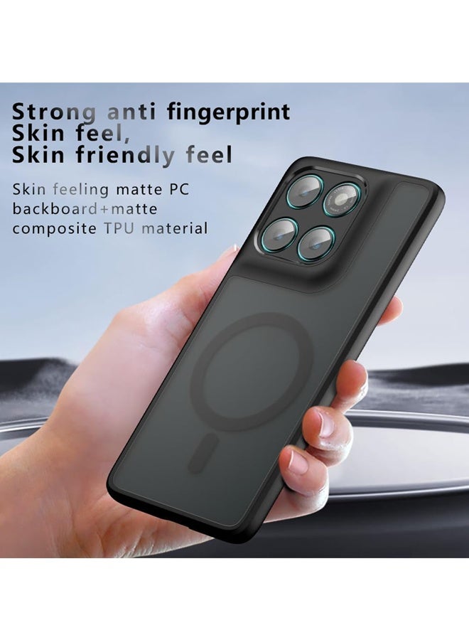 X-level Magnetic Case for Motorola Edge 60 Pro 5G, Frosted Translucent Back Protective Slim Phone Cover, Anti-Fingerprints, Anti-Fall Drop Protection, Shockproof Case for Motorola Edge 60 Pro (Black) - Image 5