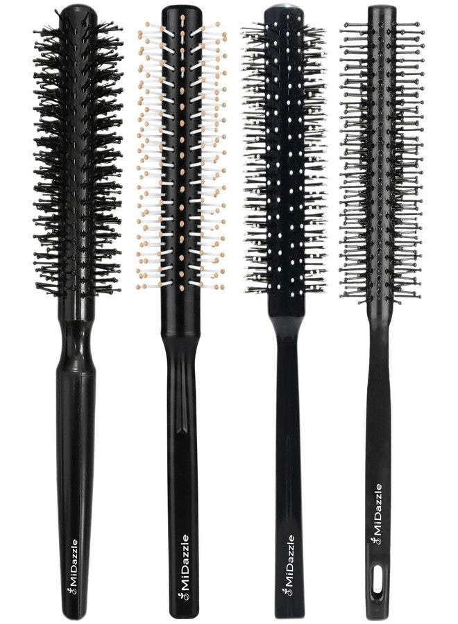 Midazzle Round Hair Brush for Adding Curls, Volume & Waves in Hair| Men and Women| Hair Volumizer Round Brush| All Hair Types Perfect Tool for Blow Drying (Pack Of 4) - Image 2