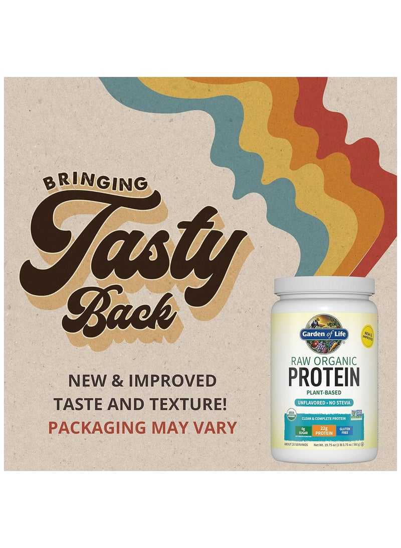 جاردن أوف لايف وجبة عضوية خام من جاردن أوف لايف، مخفوق بديل للوجبات النباتية 22 جرام، بروتين خالٍ من السكر والغلوتين، بدون نكهة 1 رطل - Image 2