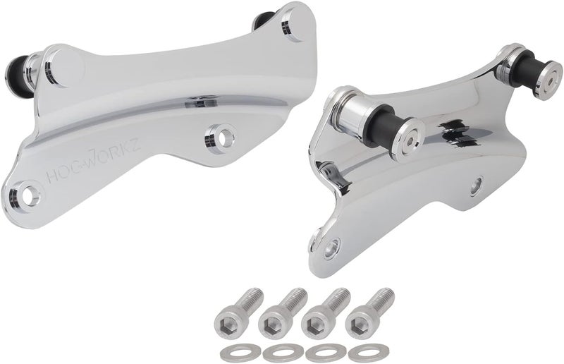 HOGWORKZ® 4-Point Docking Hardware Kit for Harley Davidson (2014-2022) - Chrome - Image 1