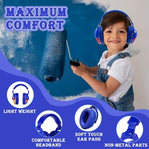 ZOHAN EM030 Kids Ear Protection, Noise Cancelling Headphones Ear Muffs for Autism Sensory, Safety Noise Reduction Hearing Protection for Monster Truck/Concerts/Fireworks/Air Shows - Image 4