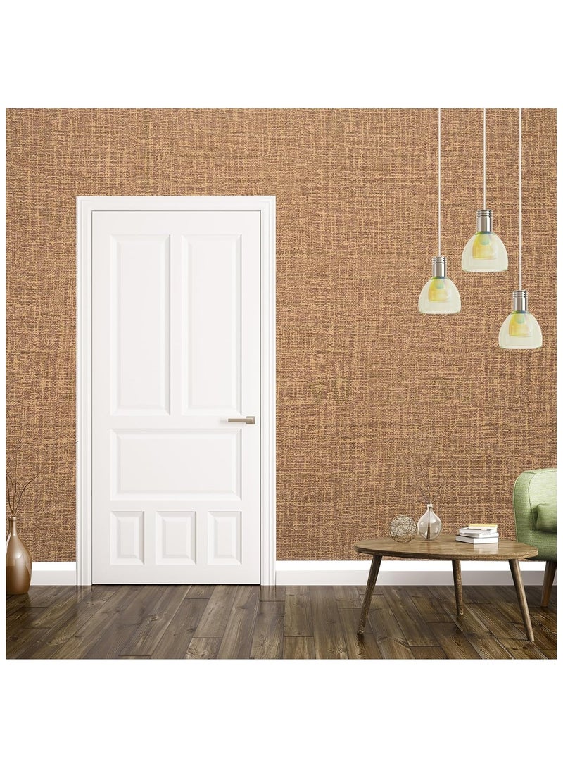 آنا ورق حائط من الكتان ذاتي اللصق ومضاد للرطوبة للمنازل والفنادق، مقاوم للماء. - Image 5